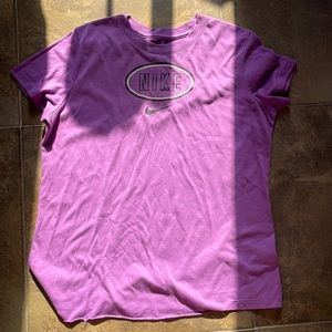 Purple Nike shirt